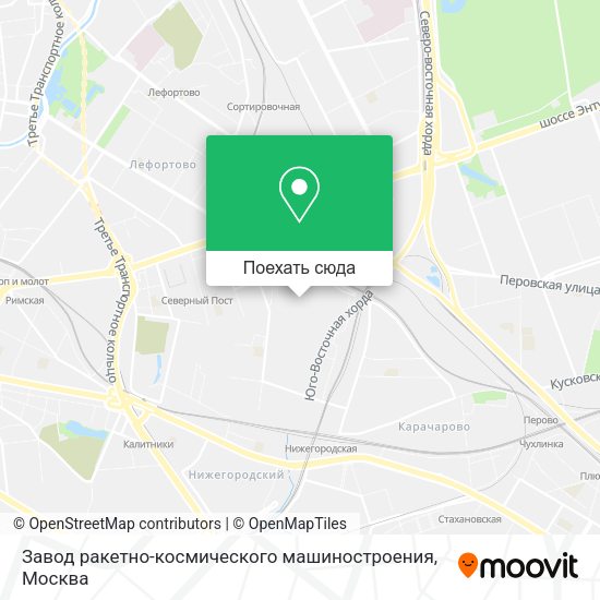 Карта Завод ракетно-космического машиностроения