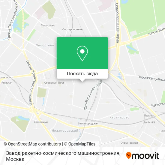 Карта Завод ракетно-космического машиностроения