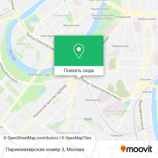 Карта Парикмахерская номер 3
