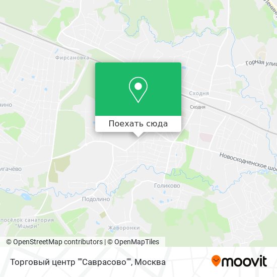 Карта Торговый центр ""Саврасово""