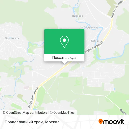 Карта Православный храм