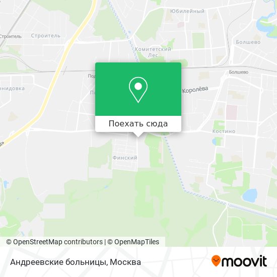 Карта Андреевские больницы