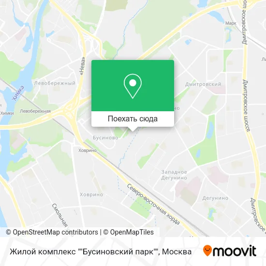 Карта Жилой комплекс ""Бусиновский парк""