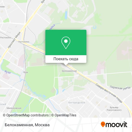Карта Белокаменная