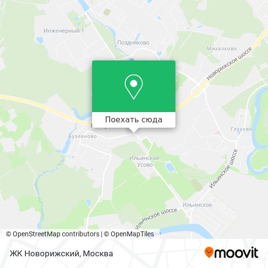 Карта ЖК Новорижский