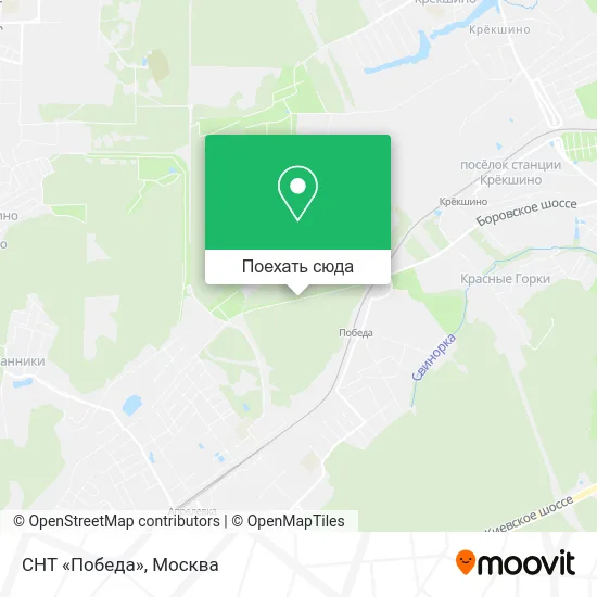 Карта СНТ «Победа»