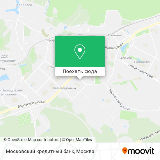 Карта Московский кредитный банк