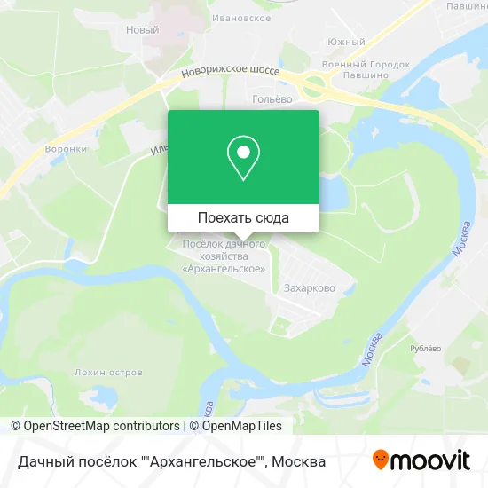 Карта Дачный посёлок ""Архангельское""