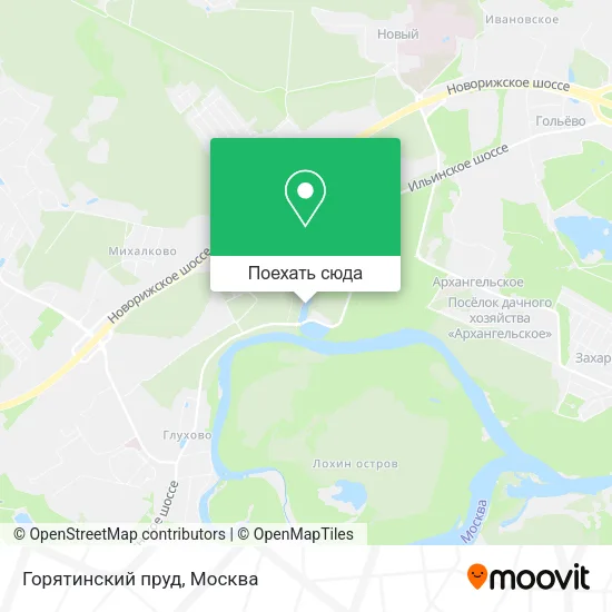 Карта Горятинский пруд