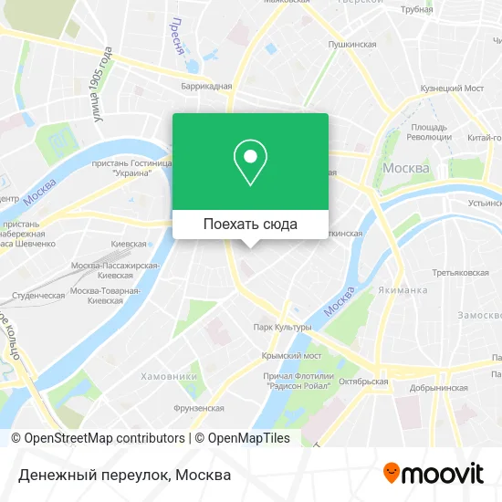 Карта Денежный переулок