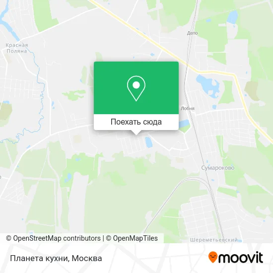 Карта Планета кухни