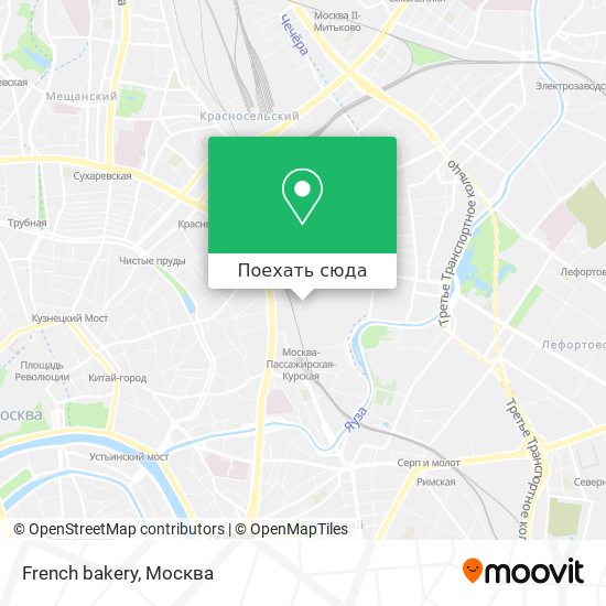 Карта French bakery