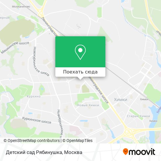 Карта Детский сад Рябинушка