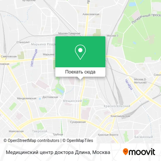 Карта Медицинский центр доктора Длина