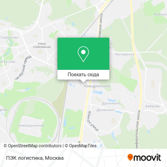 Карта ПЭК логистика