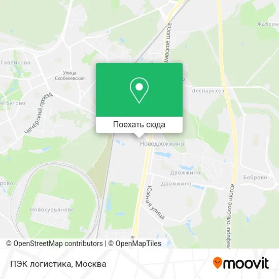 Карта ПЭК логистика