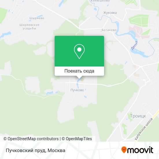 Карта Пучковский пруд