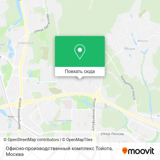 Карта Офисно-производственный комплекс Тойота