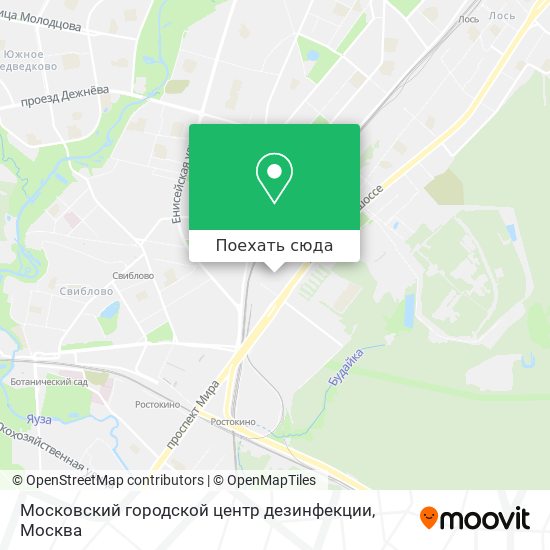 Карта Московский городской центр дезинфекции