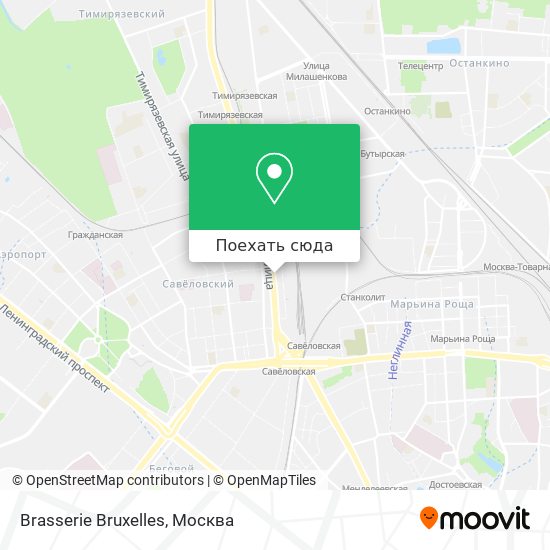 Карта Brasserie Bruxelles