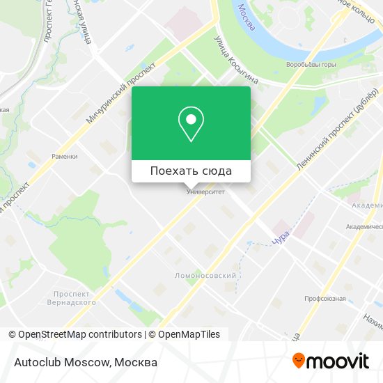 Карта Autoclub Moscow