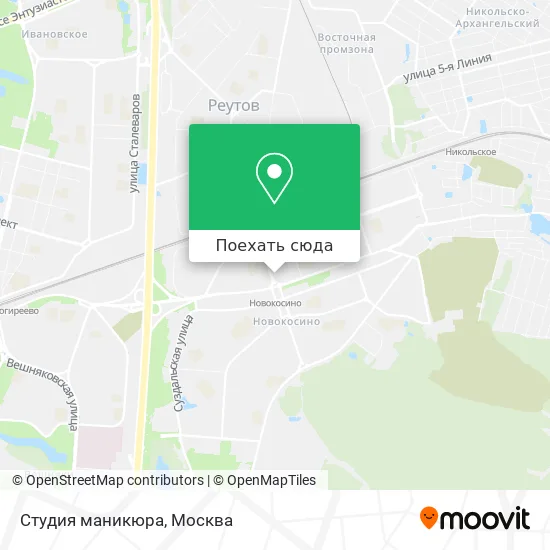 Карта Студия маникюра