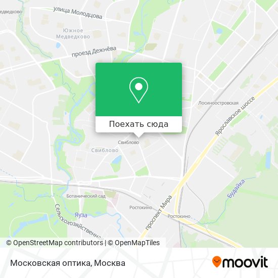 Карта Московская оптика