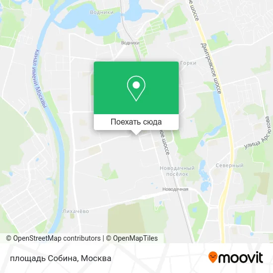 Карта площадь Собина