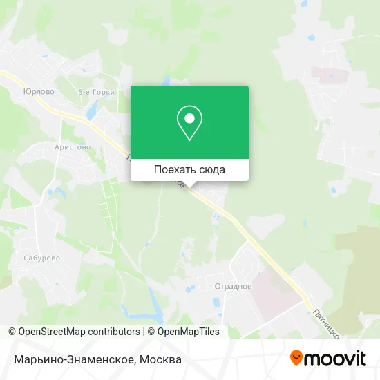 Карта Марьино-Знаменское
