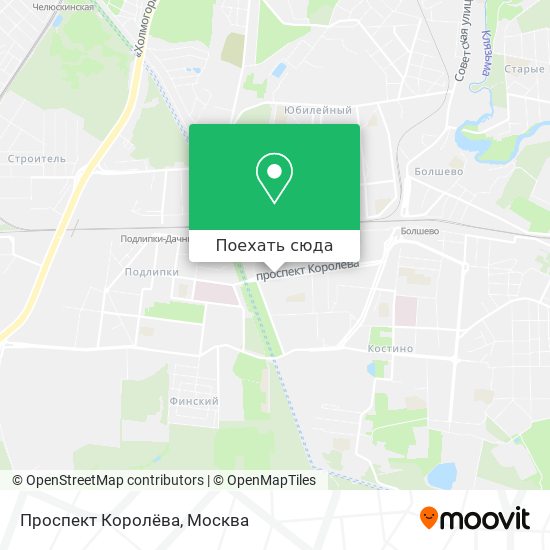 Карта Проспект Королёва