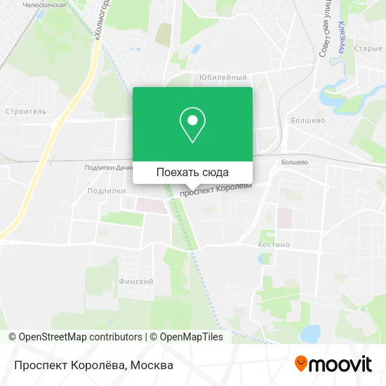 Карта Проспект Королёва