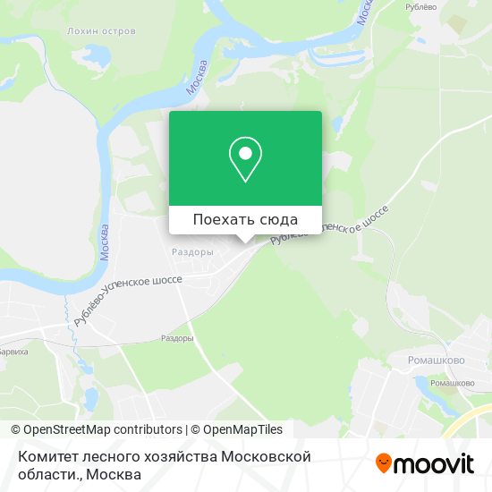 Карта Комитет лесного хозяйства Московской области.