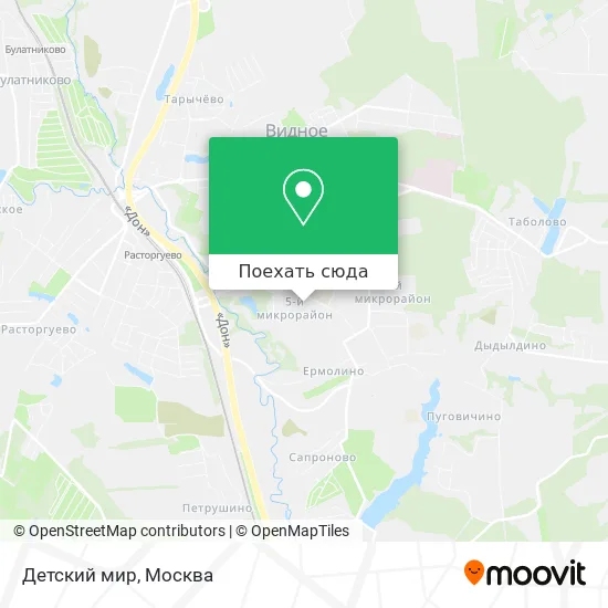 Карта Детский мир