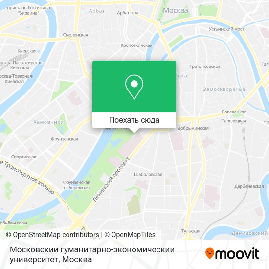 Карта Московский гуманитарно-экономический университет