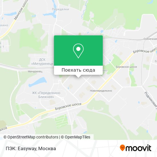 Карта ПЭК: Easyway