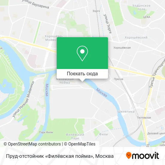 Карта Пруд-отстойник «Филёвская пойма»