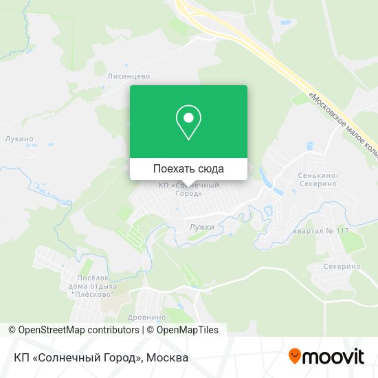 Карта КП «Солнечный Город»