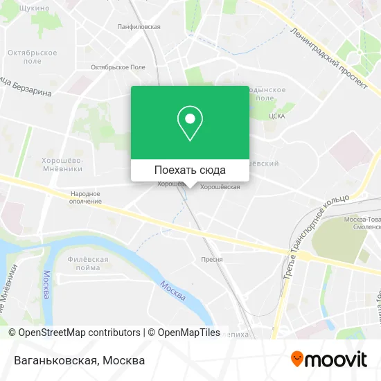 Карта Ваганьковская