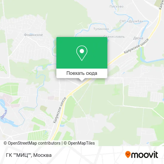 Карта ГК ""МИЦ""