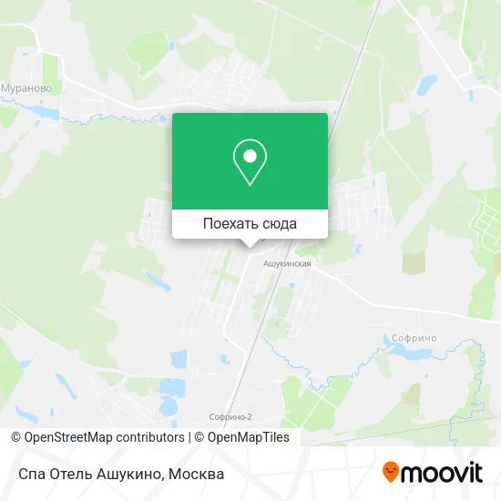 Карта Спа Отель Ашукино