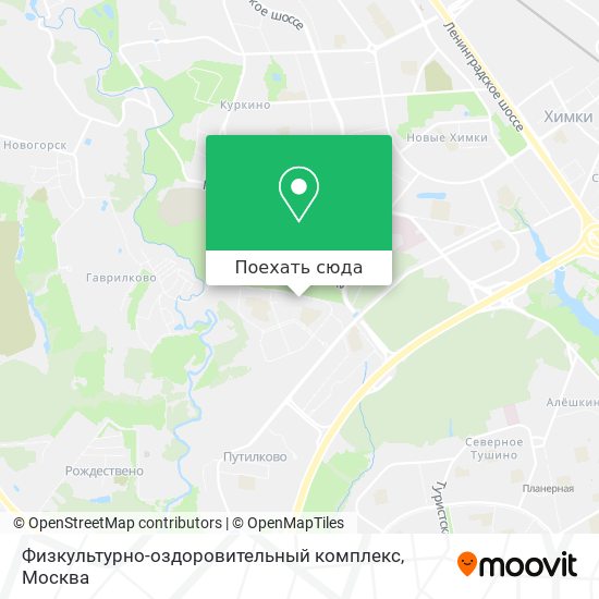 Карта Физкультурно-оздоровительный комплекс