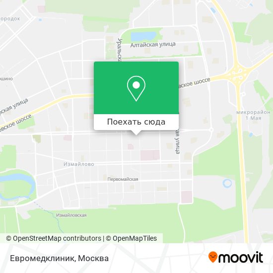 Карта Евромедклиник