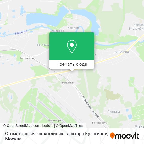 Карта Стоматологическая клиника доктора Кулагиной