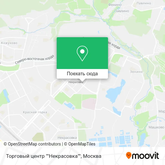 Карта Торговый центр ""Некрасовка""