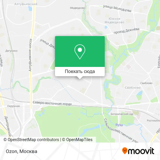 Карта Ozon