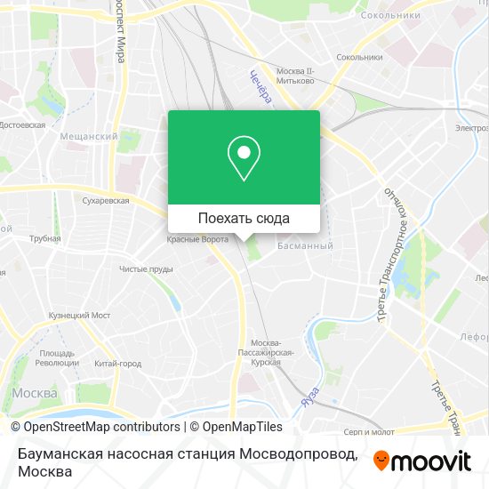 Карта Бауманская насосная станция Мосводопровод