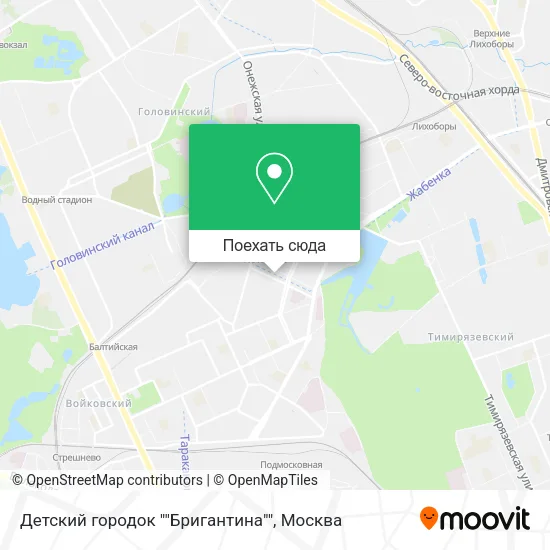 Карта Детский городок ""Бригантина""