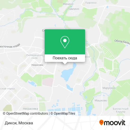 Карта Дикси