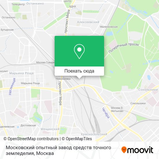 Карта Московский опытный завод средств точного земледелия