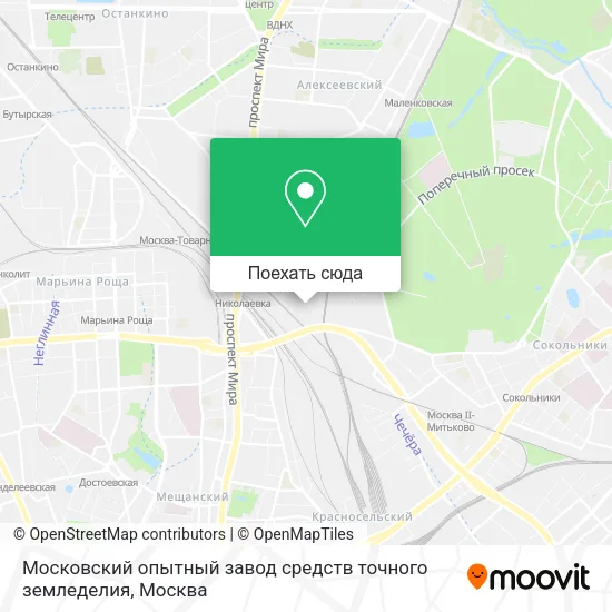 Карта Московский опытный завод средств точного земледелия